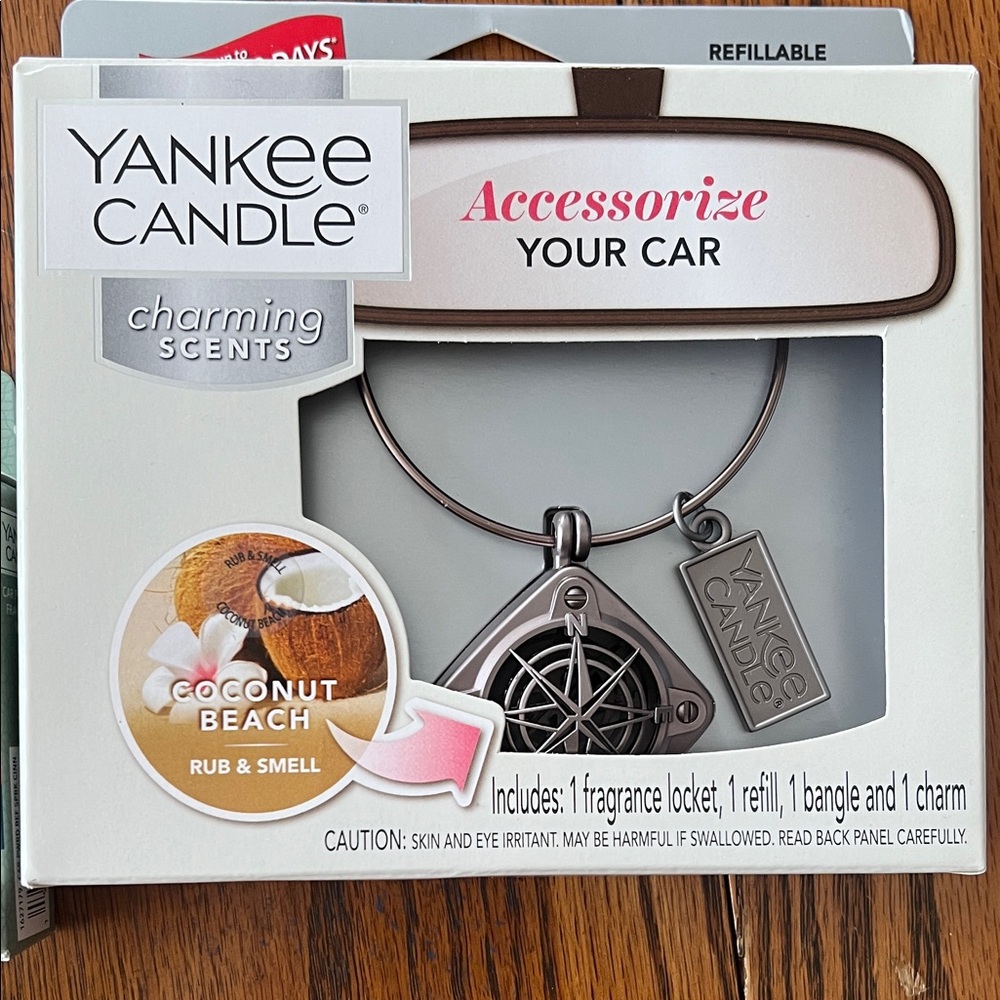 Yankee Candle Coconut Beach Car Fragrance Set - Picture 2 of 3